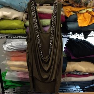 Stylish Olive Green Women's Top